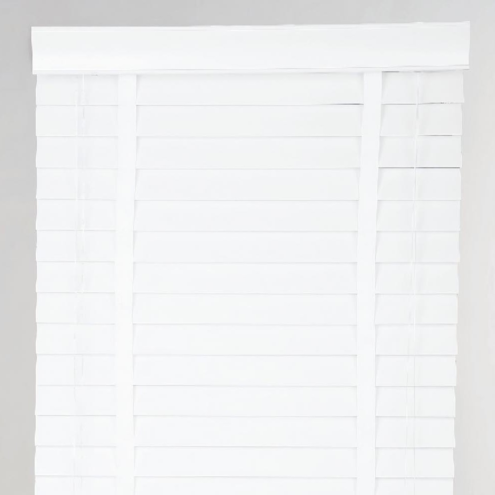 Ribbon Venetian Blind Cotton White 105cm Image 1