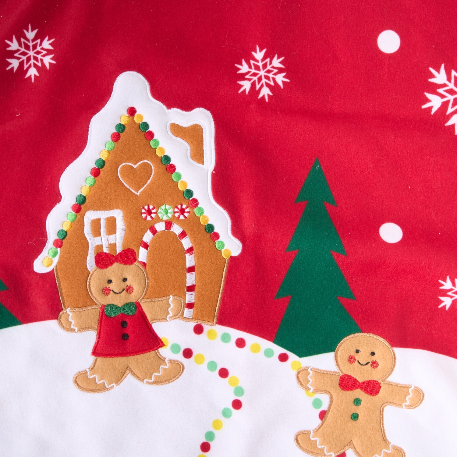 Merry Christmas Gingerbread Sack Red Image 3