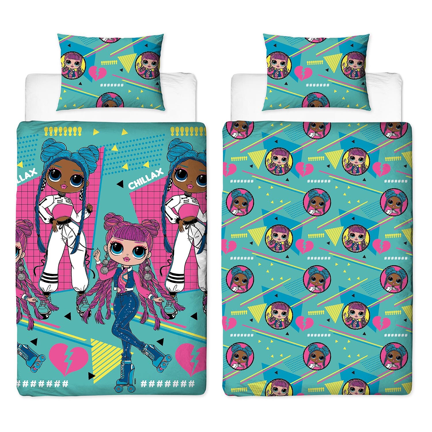 LOL Surprise OMG Duvet Cover and Pillowcase Set Image 2
