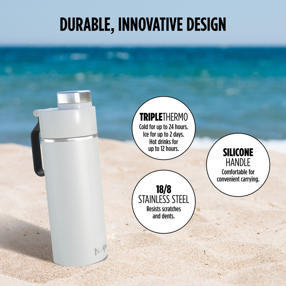 Ninja Thirsti DW2401EUUKWH White Carbonated Drink Travel Bottle 700ml Image 7