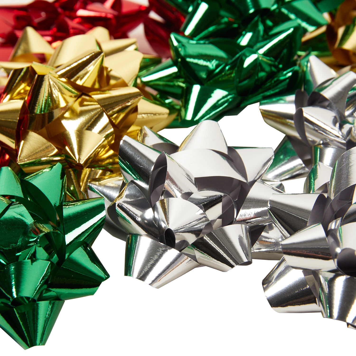 Pack of 12 Traditional Bows and Stars - Multicolour Image 3