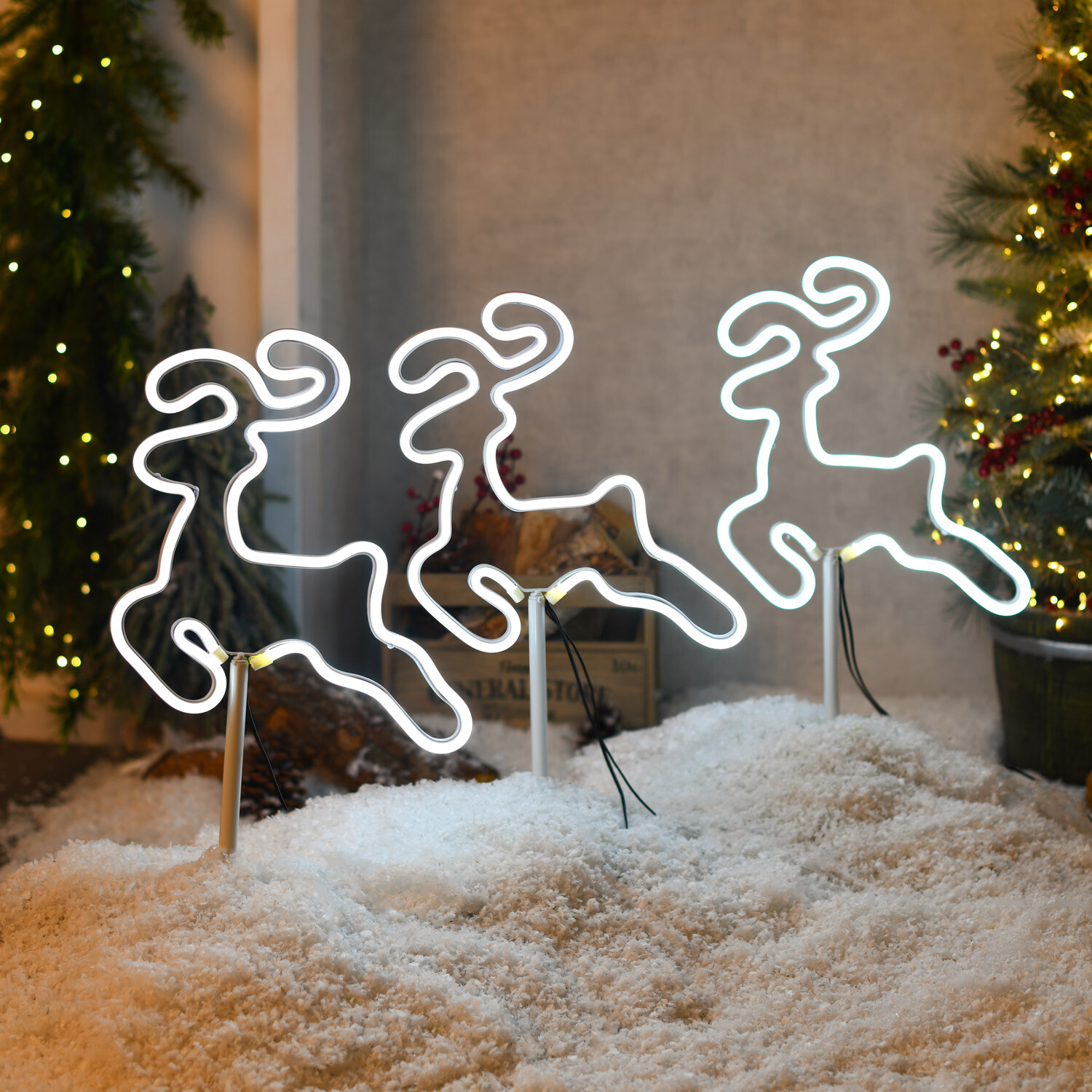 Pack of 6 LED Neon Stake Lights Image 2