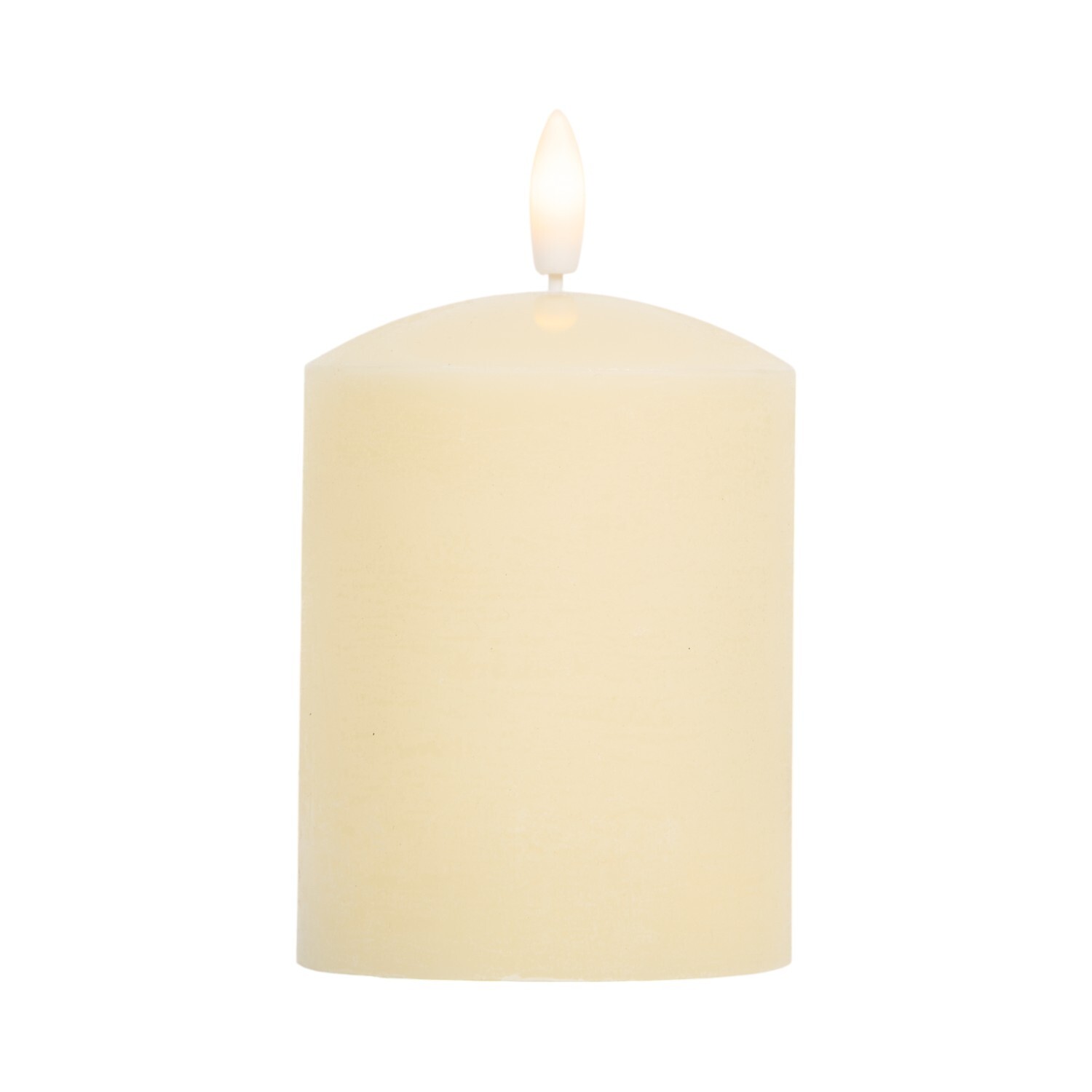 Natural Domed LED Candle - Natural / 10cm Image 5
