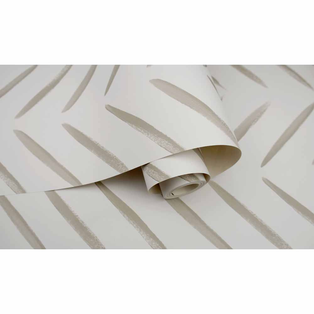 Holden Decor Chevron Brush Marks Taupe Wallpaper Image 2