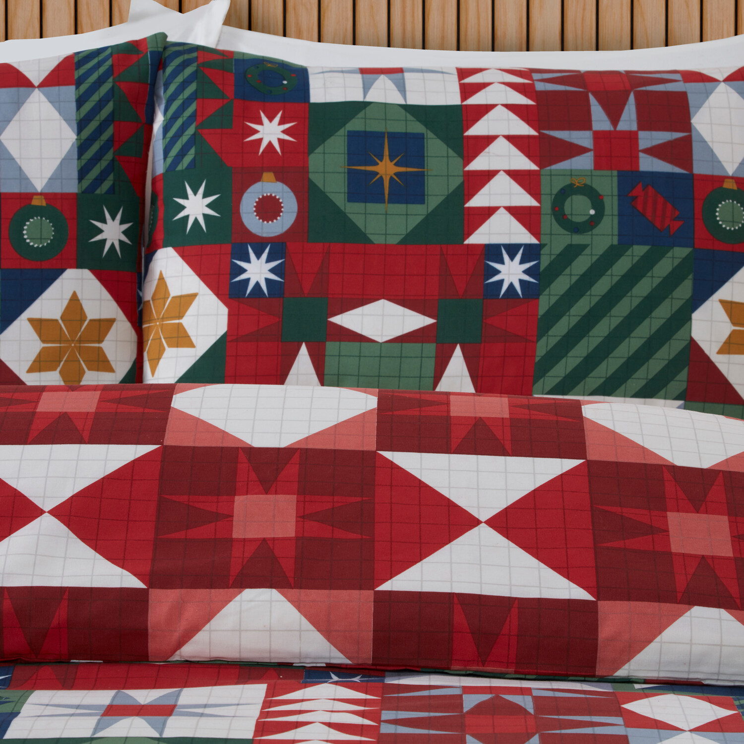 Novie Patchwork Duvet Set Multicolour King Image 3