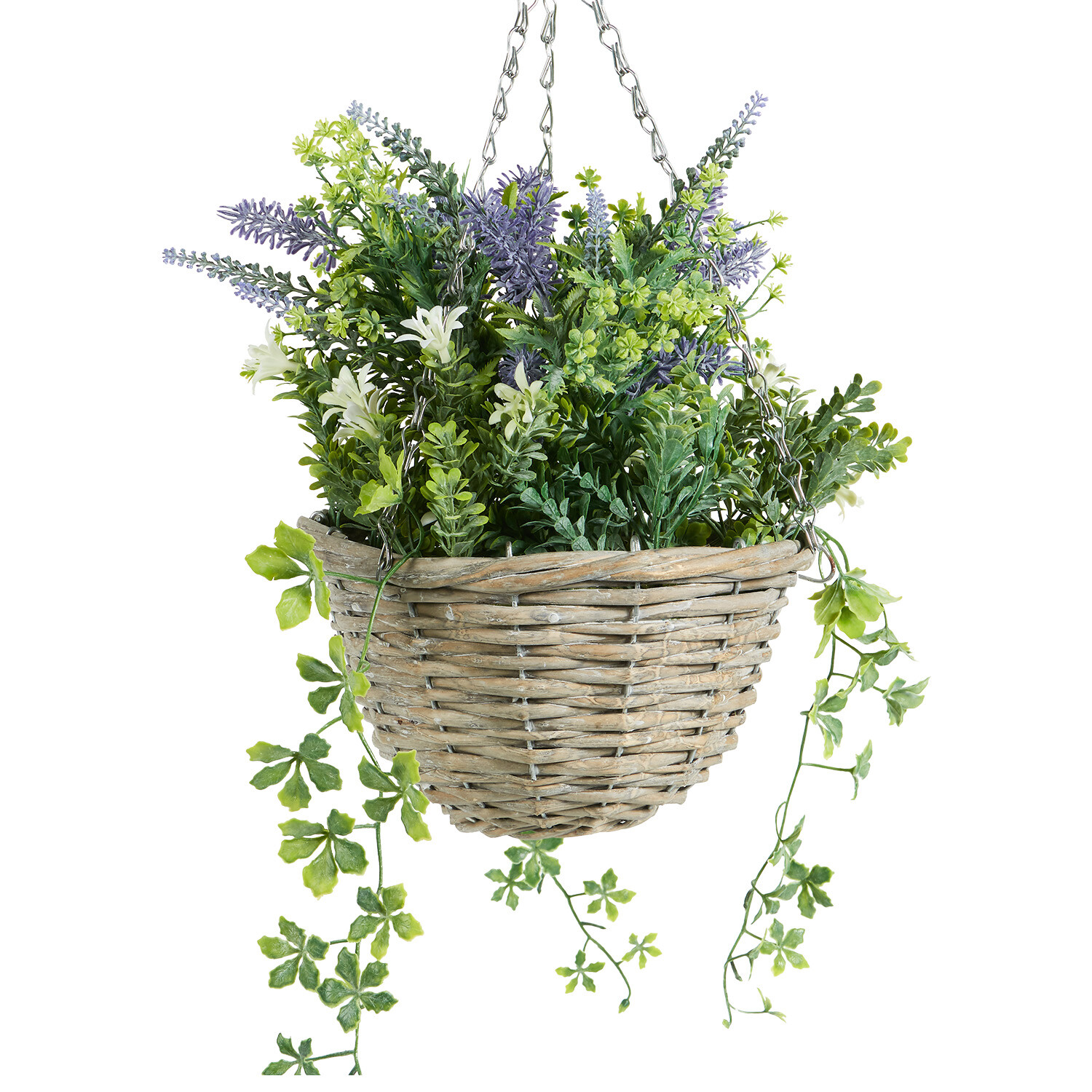 Lavender Hanging Basket - Purple and Green Image 3