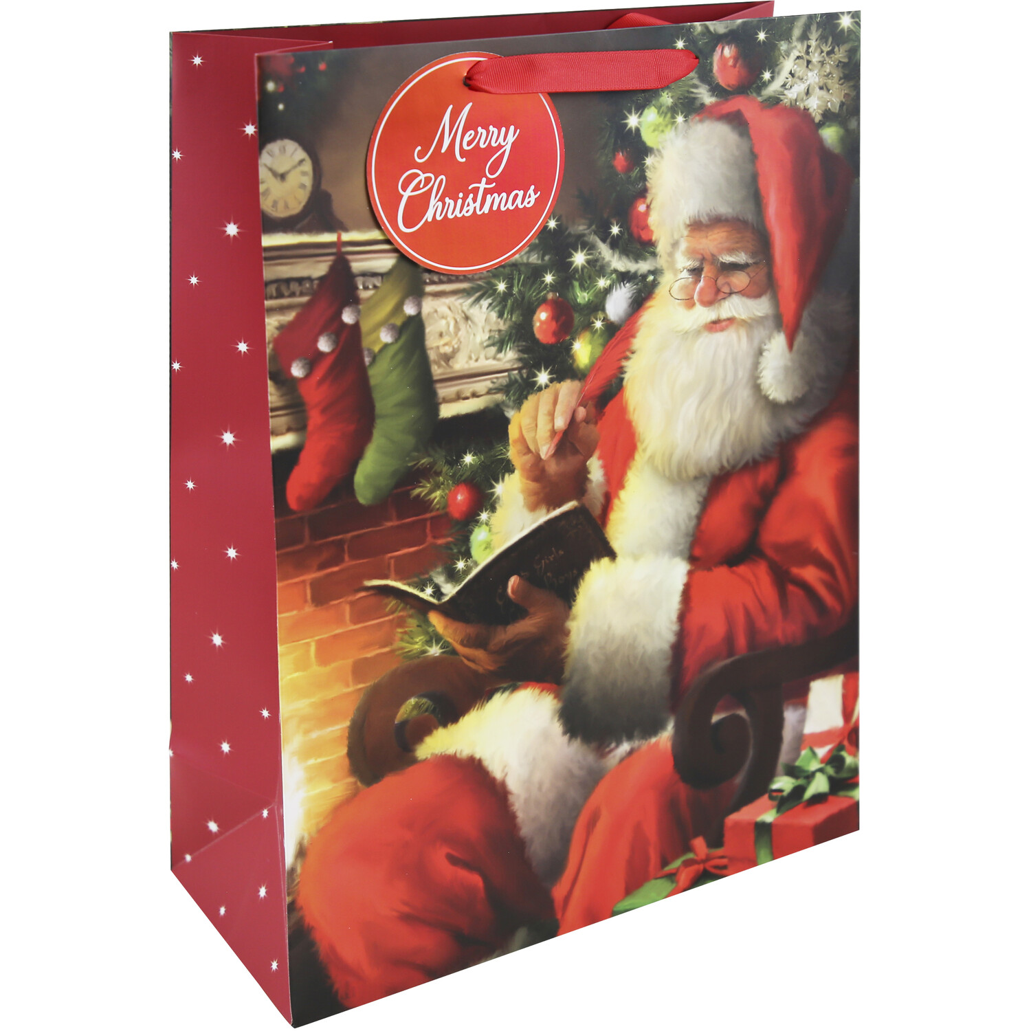 Santa By The Fire Giftbag Extra Large Image 2