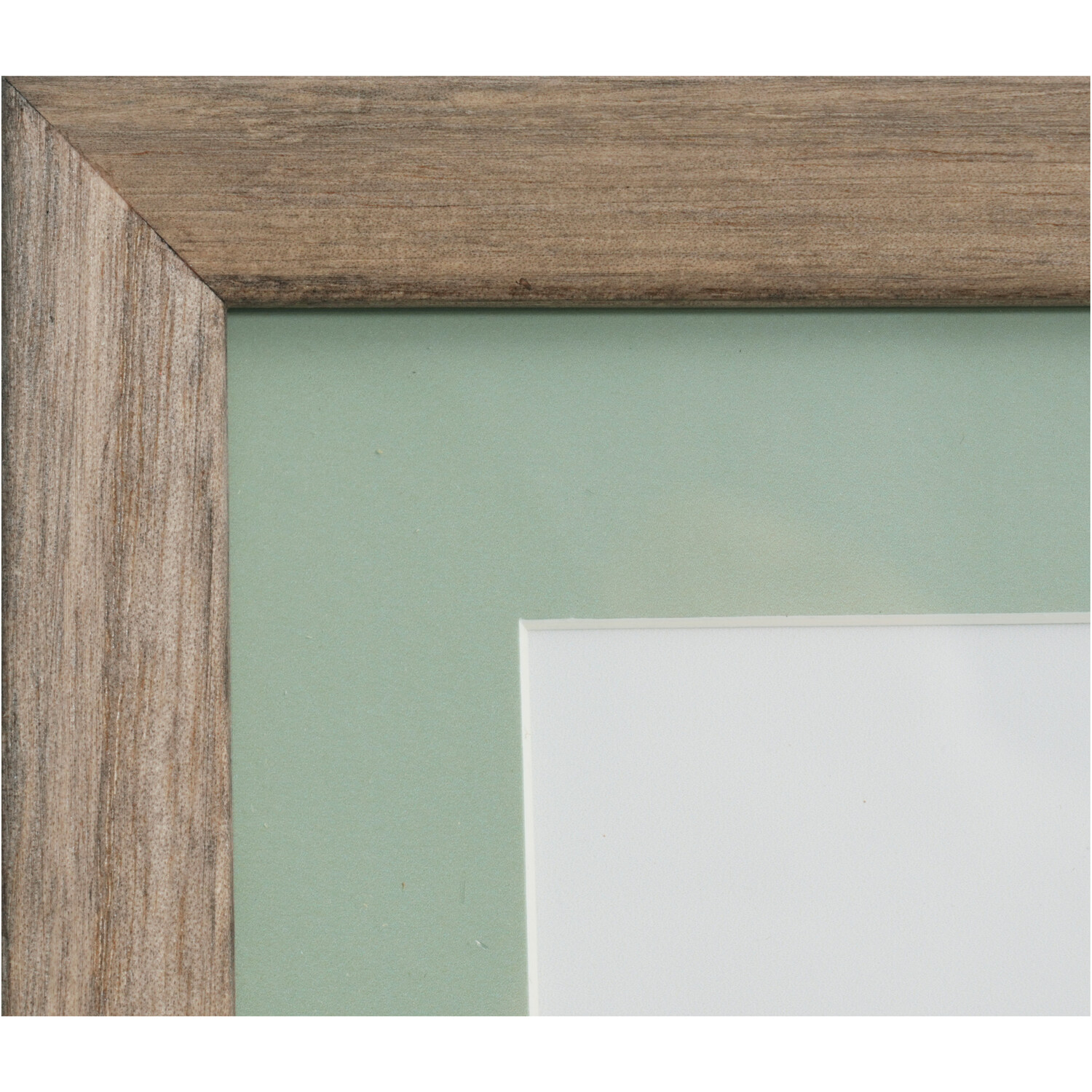 Sage Green Mounted Wooden Photo Frame Green 10 x 8in Image 3