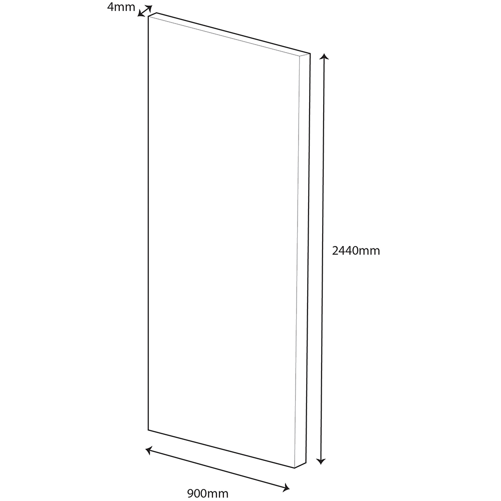 Wetwall Alloy Terra Light Shower Wall Panel 900mm Image 5
