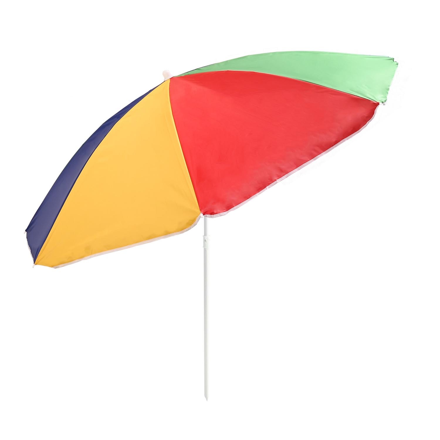 Multicolour UV Ribbed Beach Parasol 1.6m Image 4