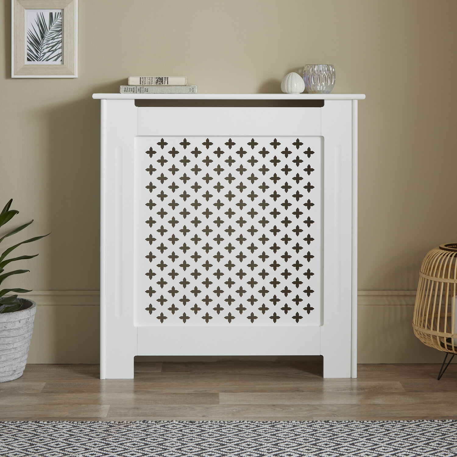 Classic Mini Radiator Cabinet White 78cm Image 2