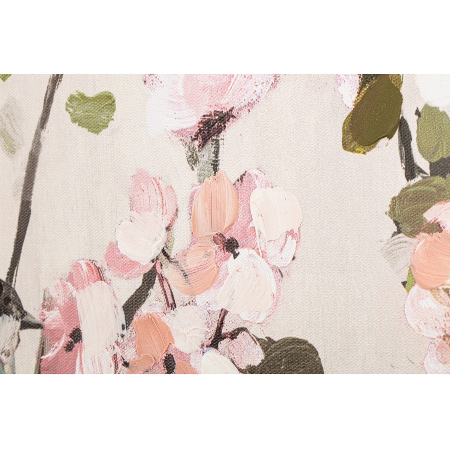 Blossom Hand Painted Wall Art Pink Image 2