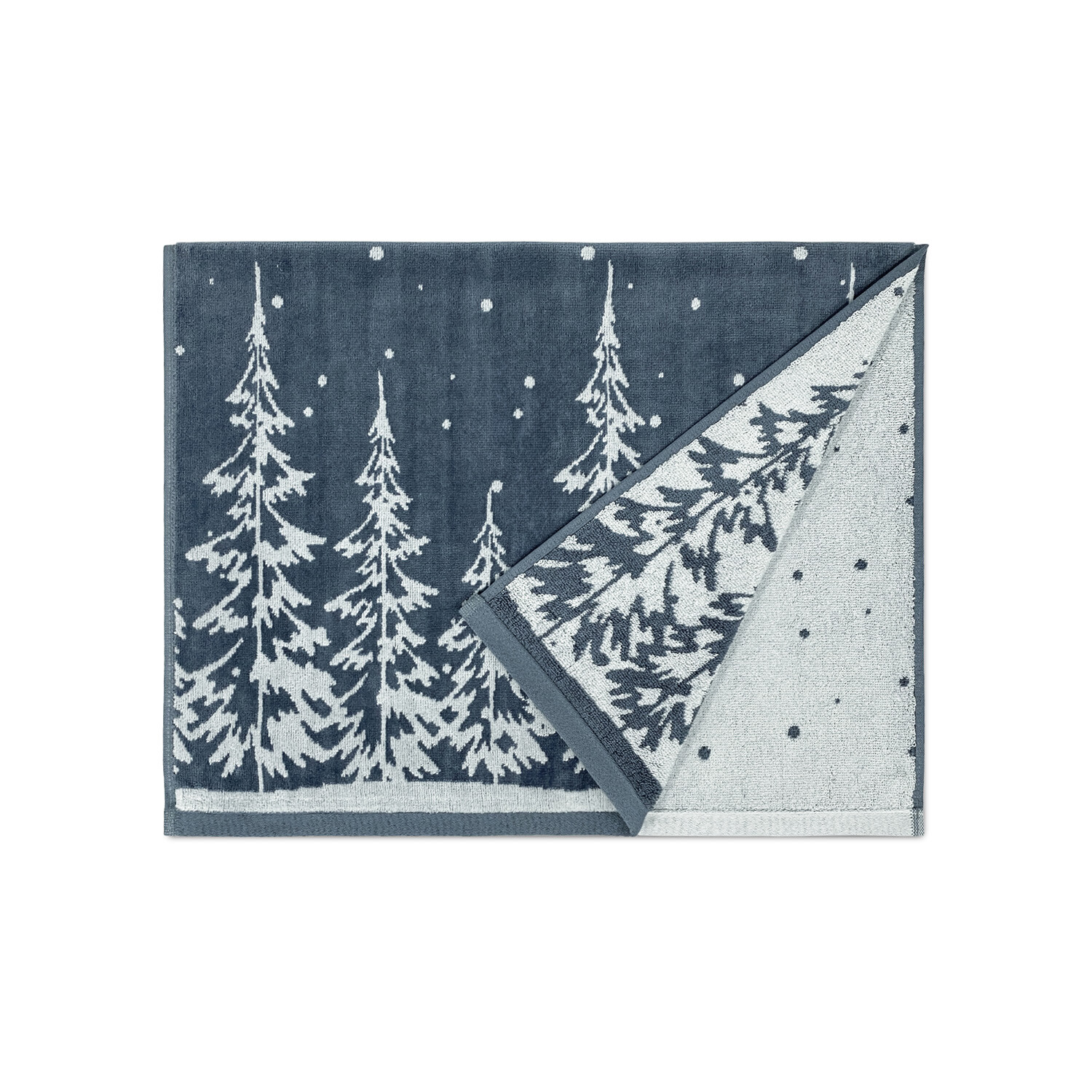 Magical Trees Hand Towel - Navy Image 2