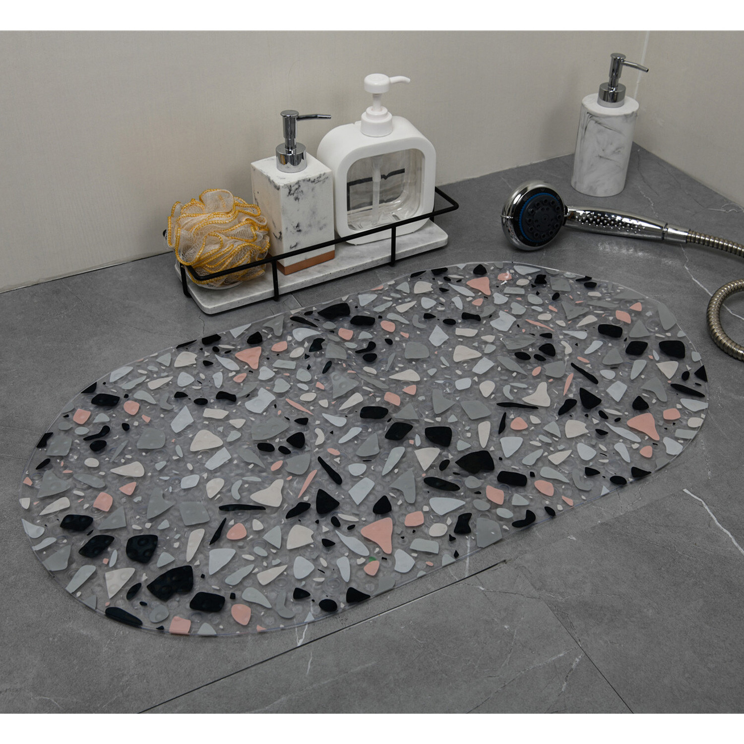 Terrazzo PVC Bath Mat Image 2