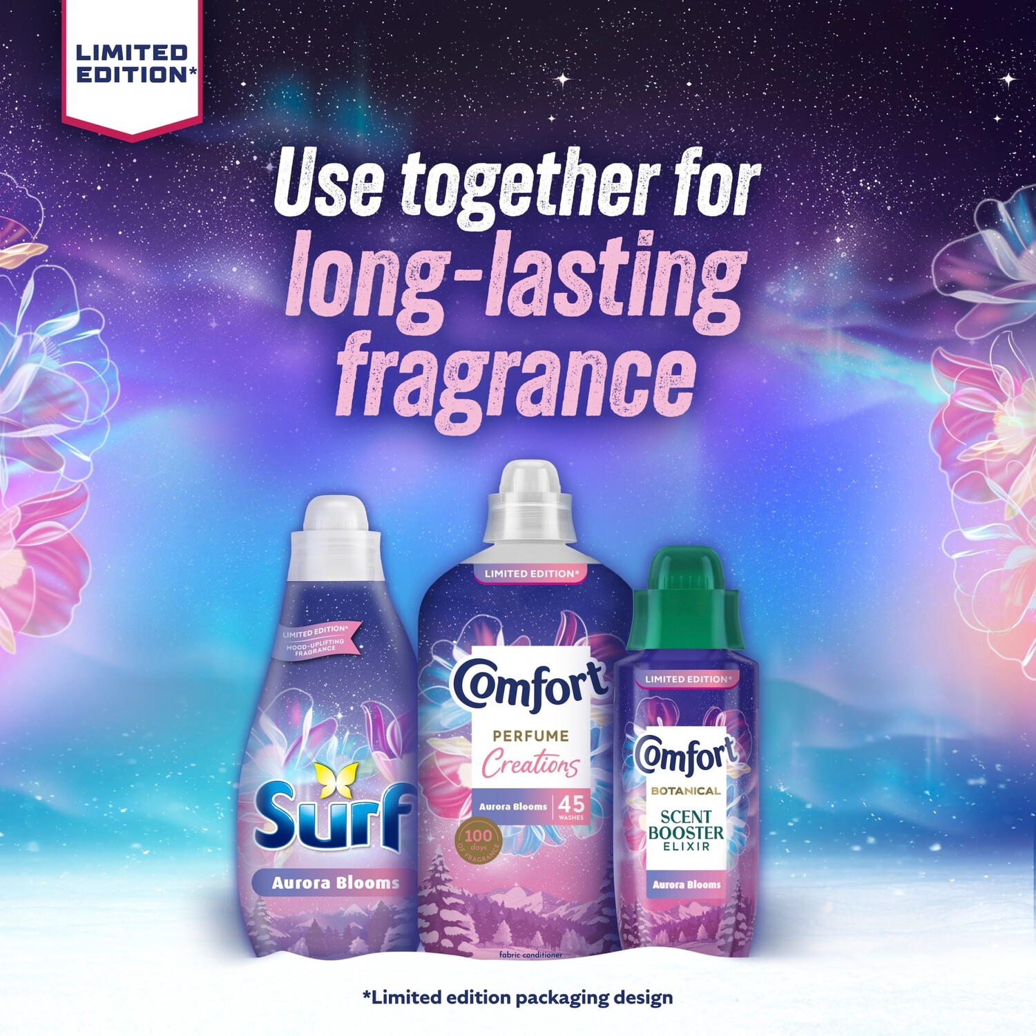 Surf Liquid Detergent Aurora Blooms Image 7