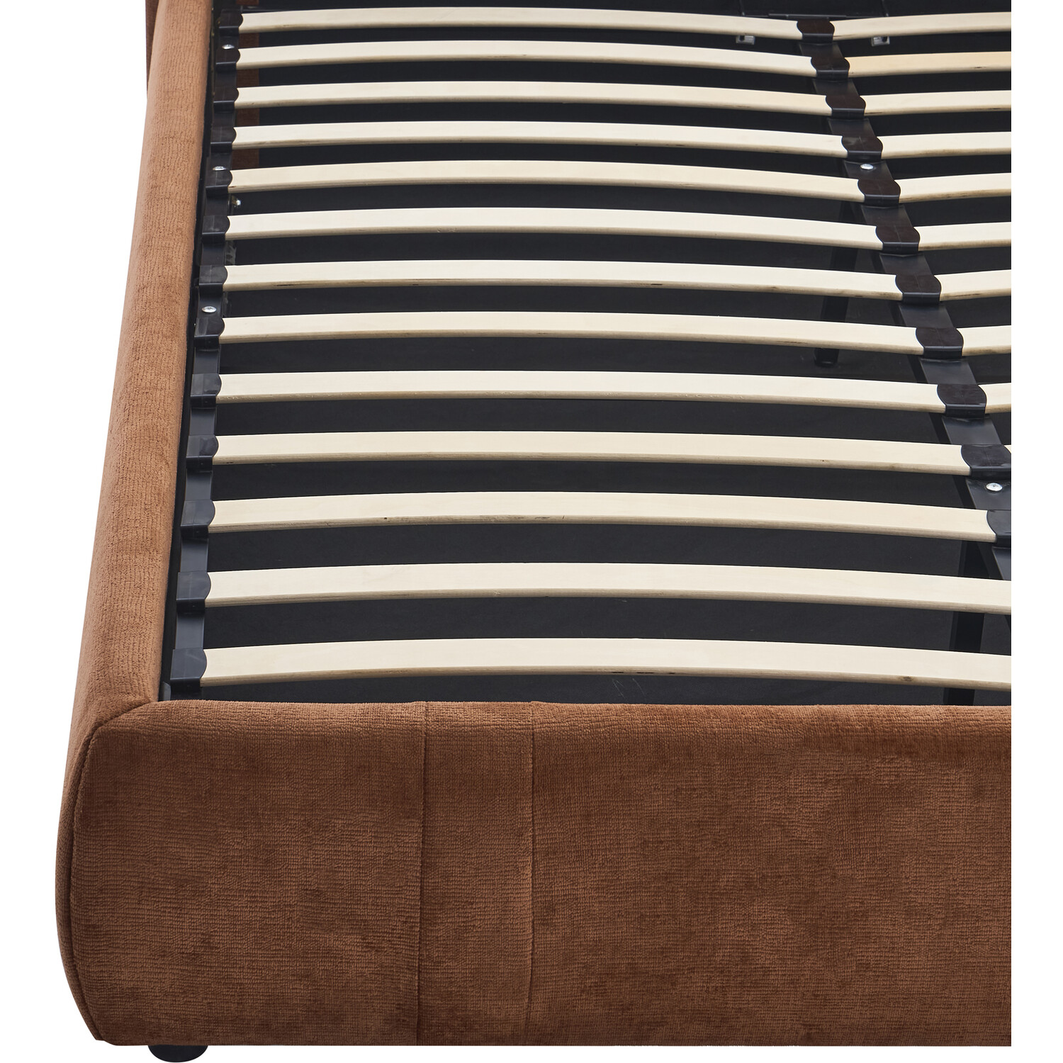 Rhea Ottoman Bed Brown King Image 10