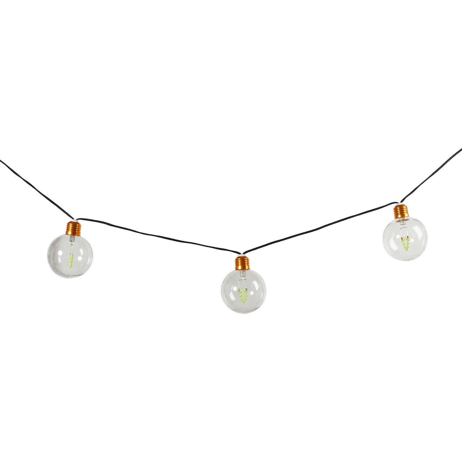 10 LED Christmas Neon Tree Bulb String Image 2