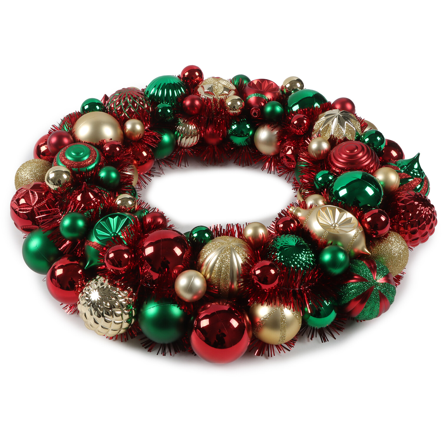 Sleigh Bells Ring Classic Bauble Wreath Multicolour Image 3