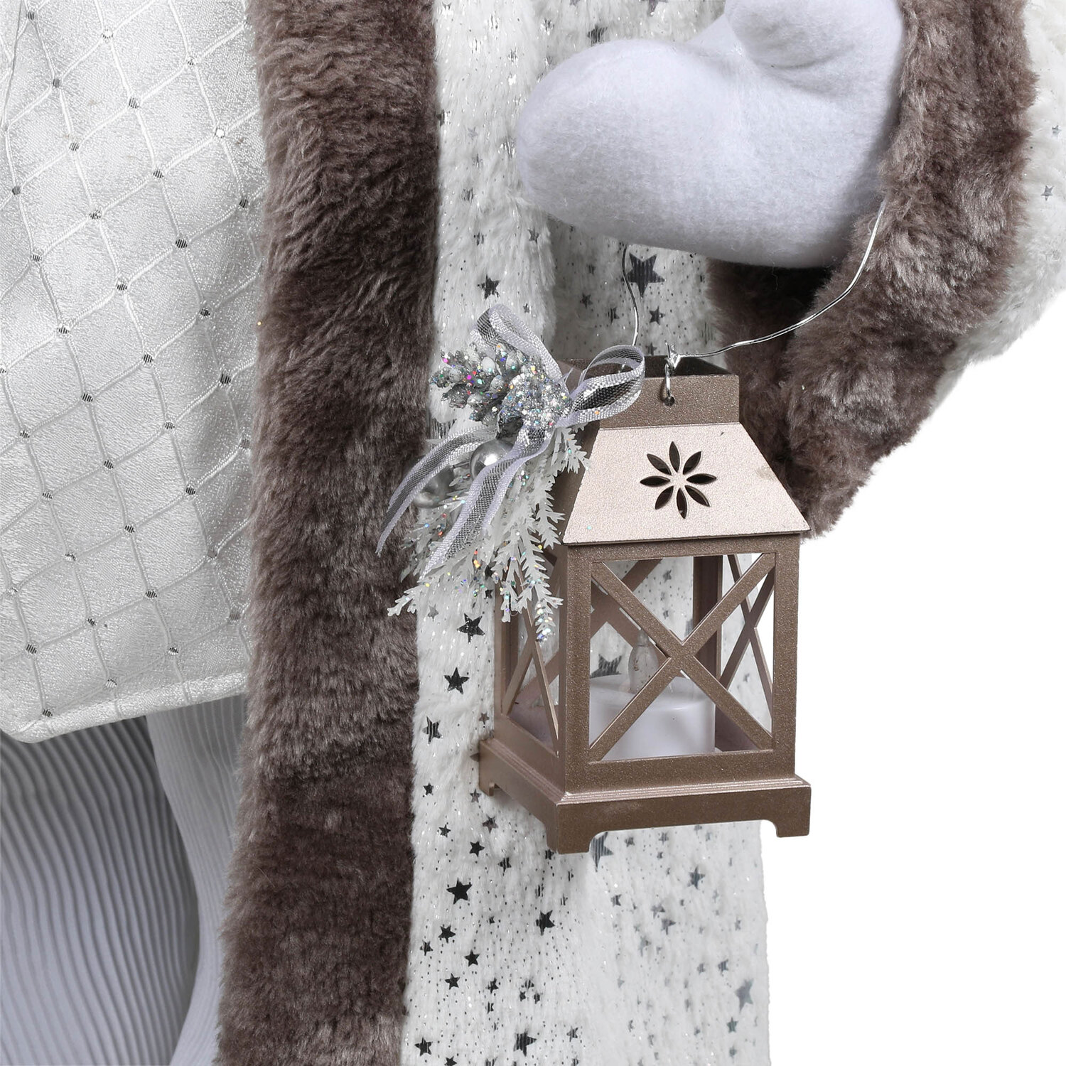 Large Scandi Standing Santa - White Image 6