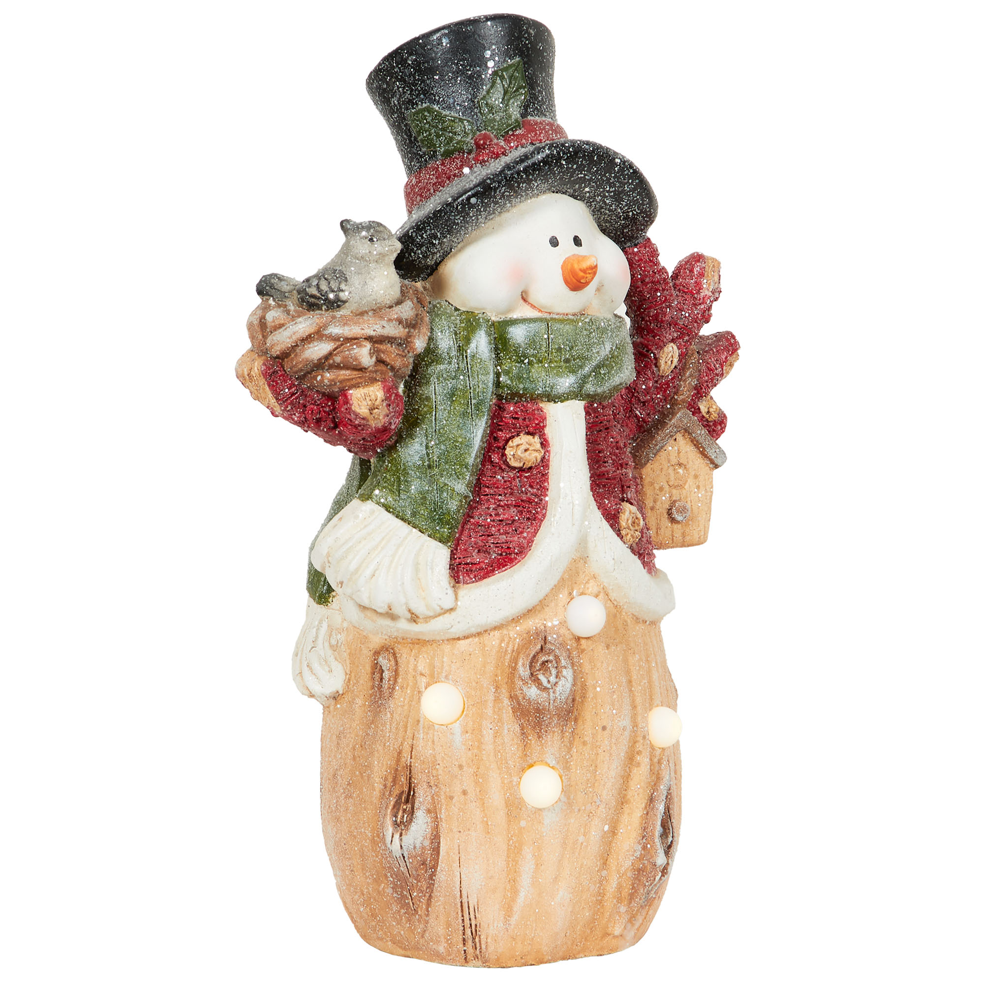 LED Traditional Snowman Ornament Image 4