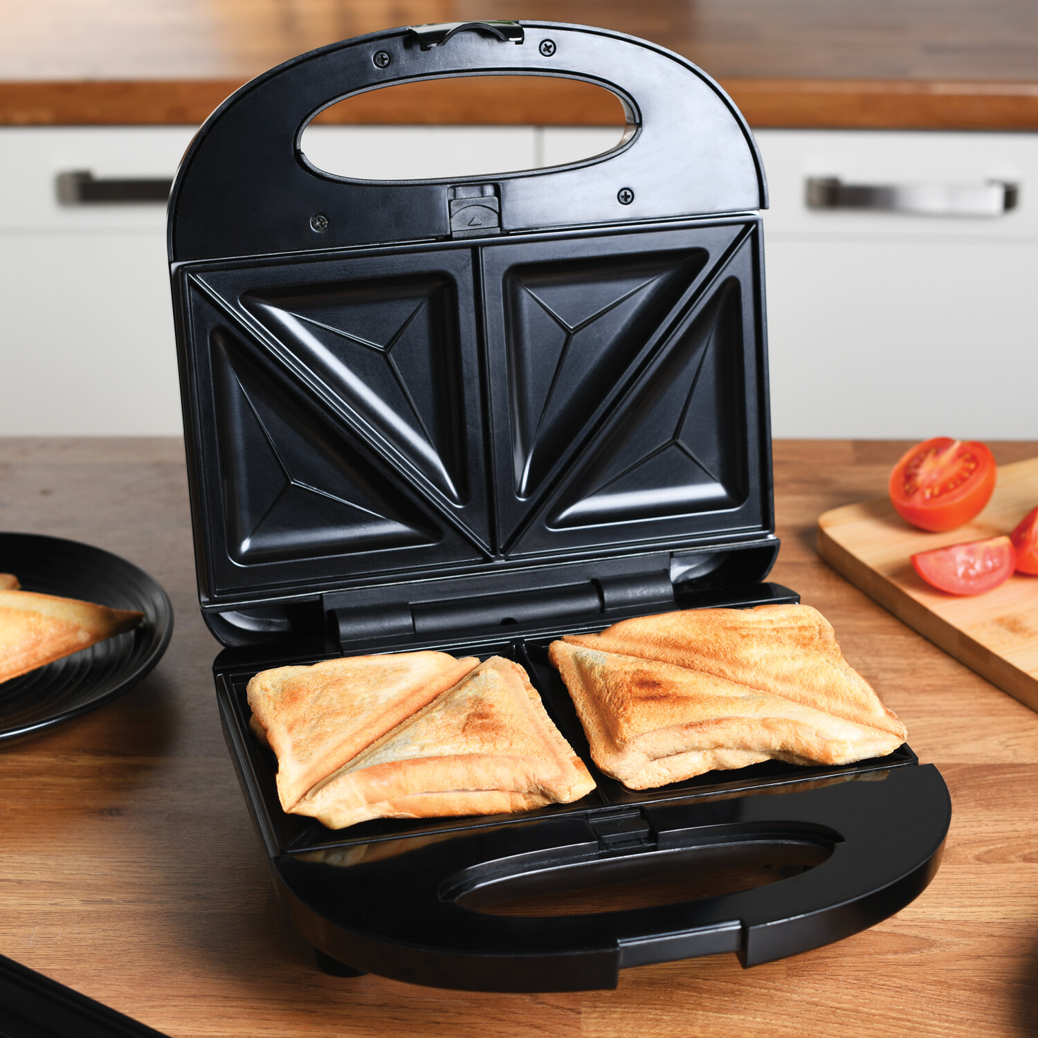 MY 3 in 1 Sandwich Toaster Black Image 4