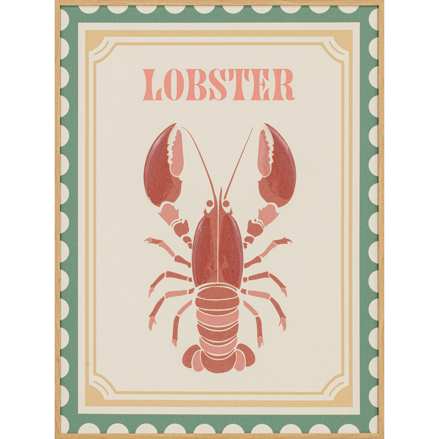 Seafood Assortment Colourful Canvas Image 3