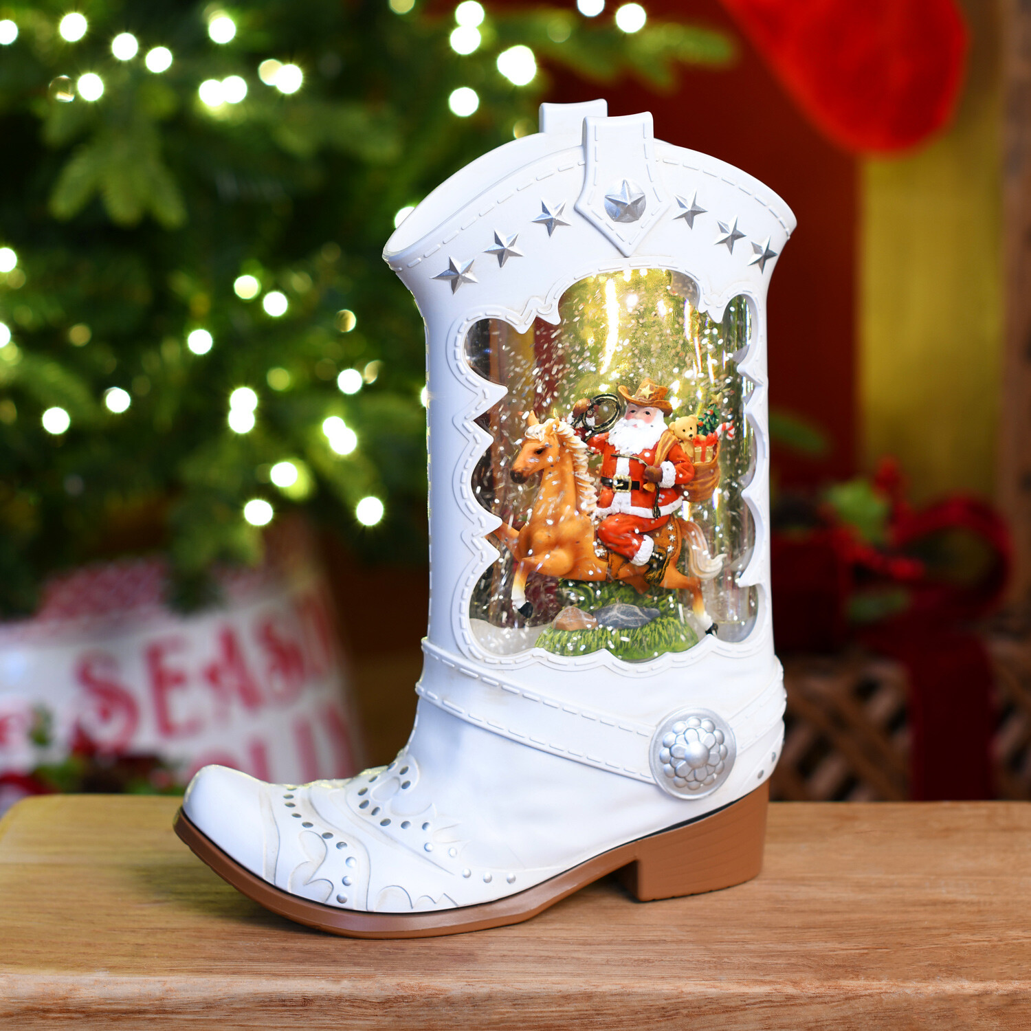 Cowboy Boot Glitter SpinnerMulticolour Image 2