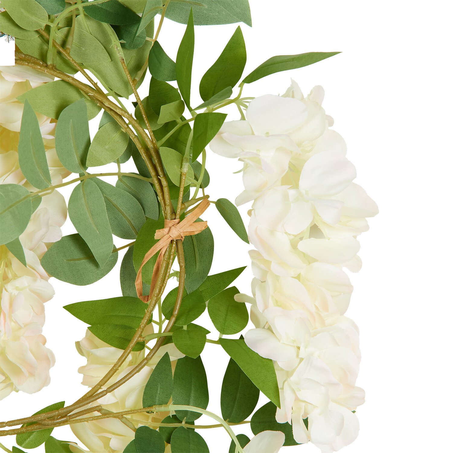 Wisteria Blossom Garland 1.5m - White or Vintage Off White Image 2