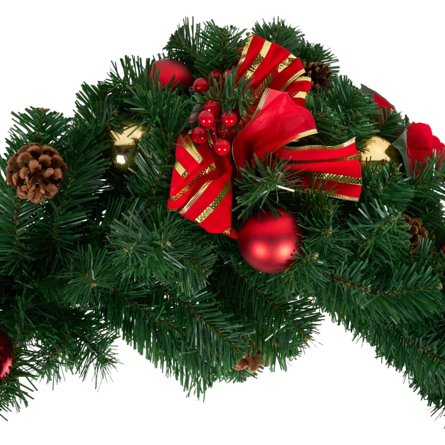 Bow and Bauble Swag Green Image 3