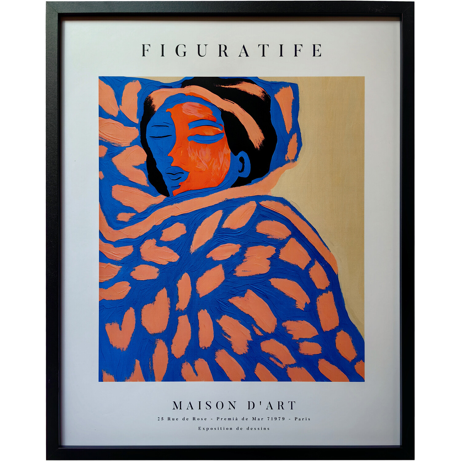 Set of 3 Kenny Portrait Framed Art Multicolour Image 3