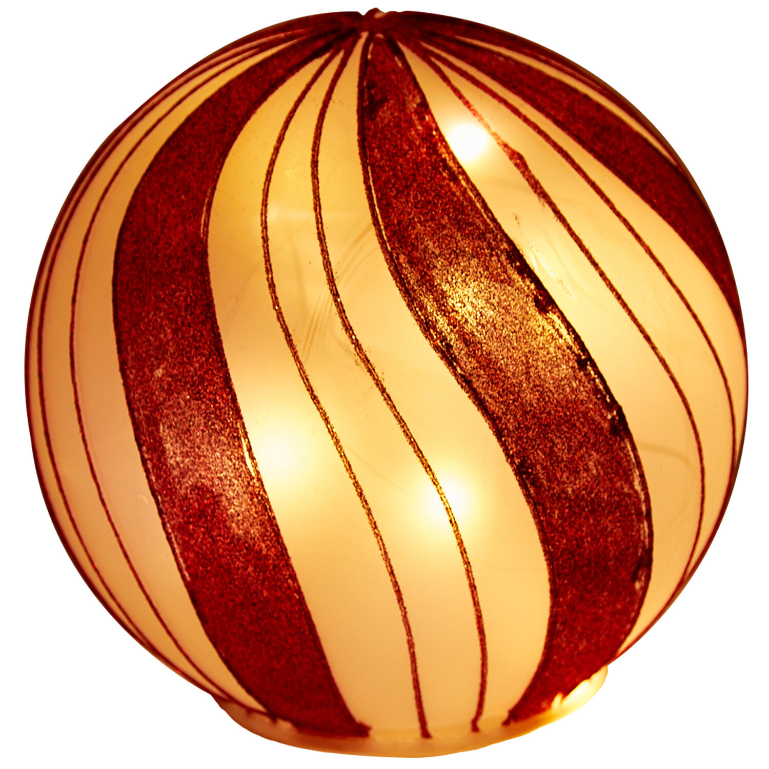 LED Frosted Candy Cane Bauble - Multicolour Image 2