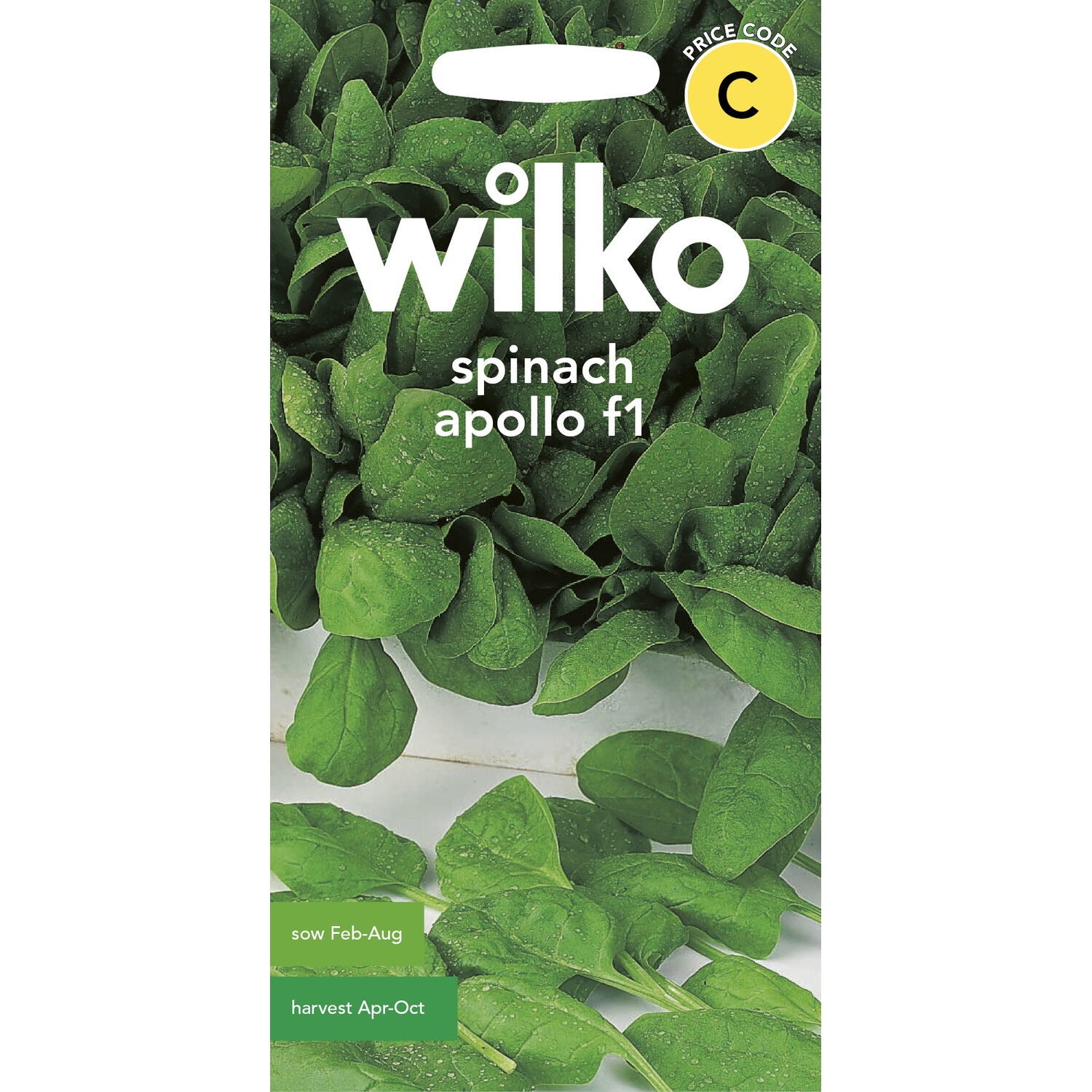 Wilko Spinach Apollo F1 Seeds Image 1