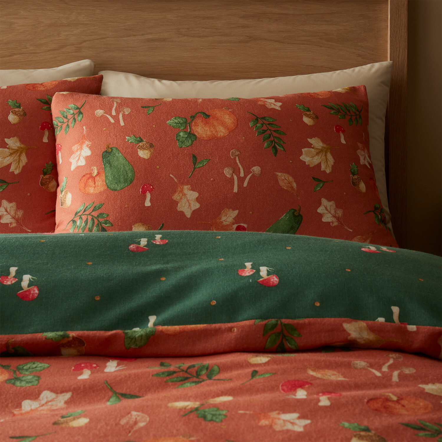Pumpkin Harvest Duvet Set Rust Superking Image 3
