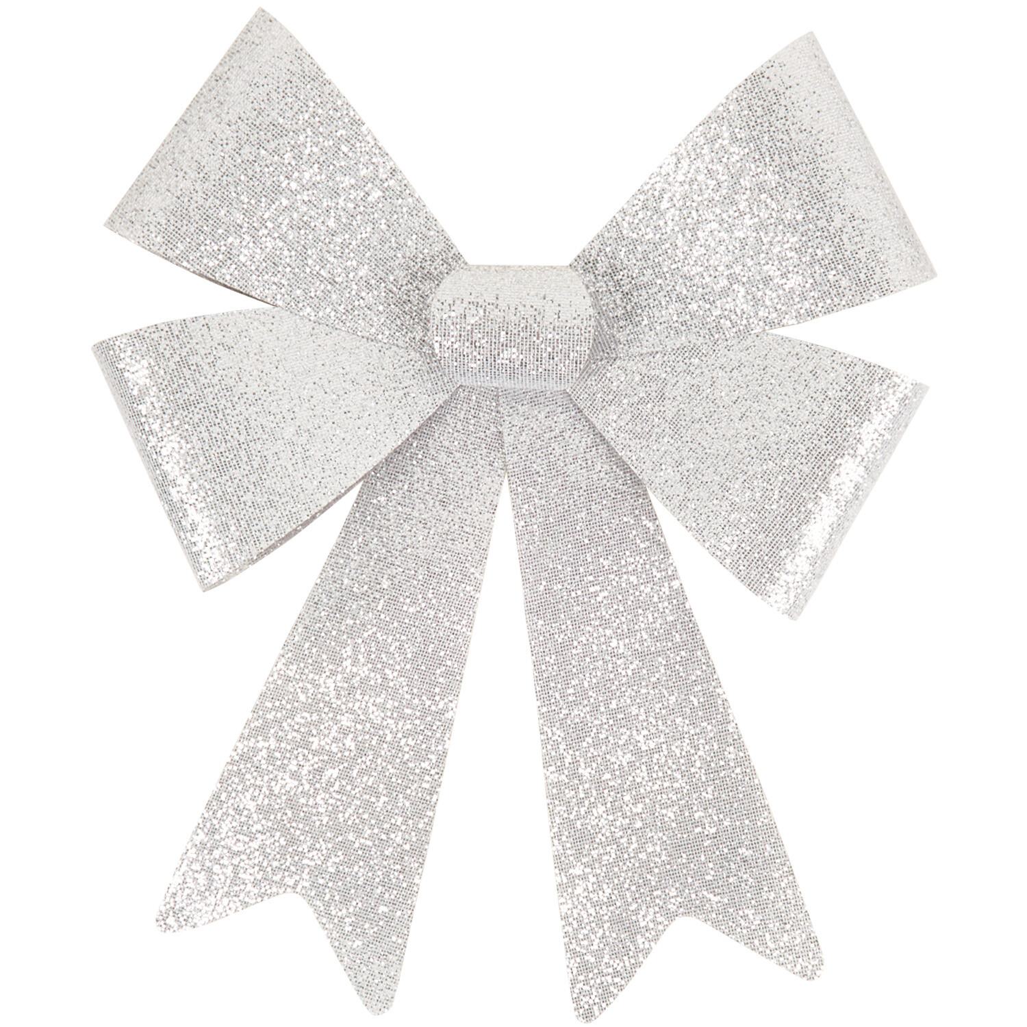 Silver Shimmer Bow Large - Silver Image 2