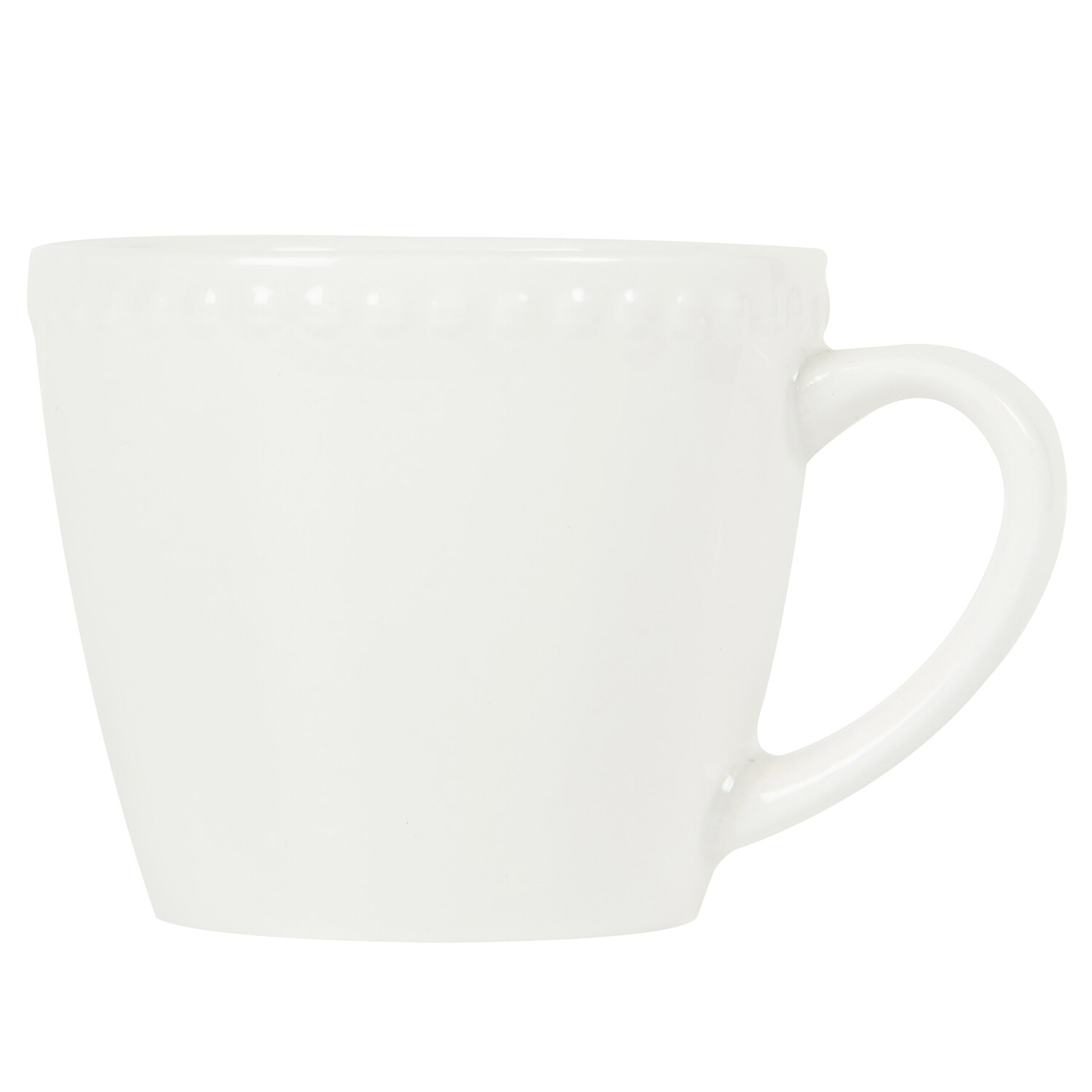 Pack of 4 Vintage Pearl Mugs - White Image 1