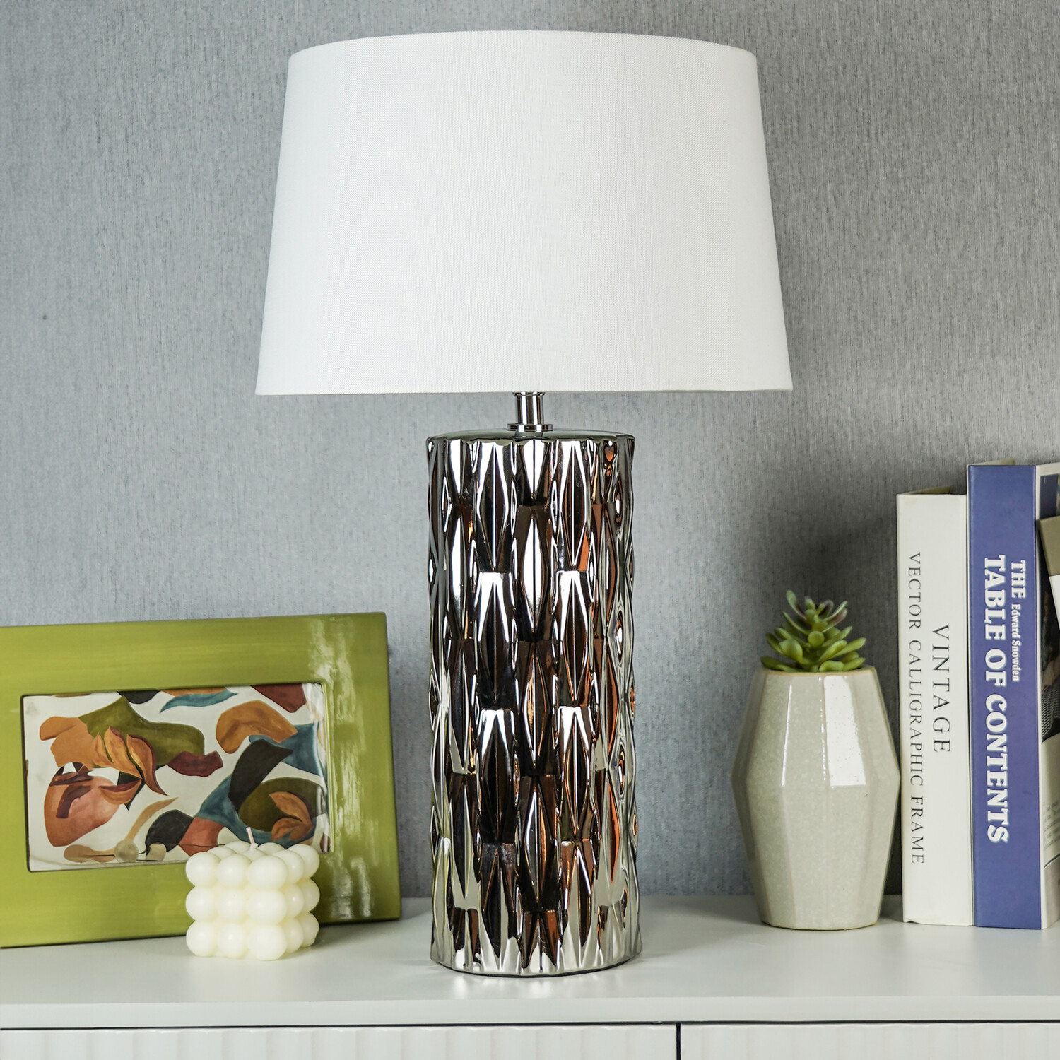 Rosalyn Table Lamp Silver Image 7