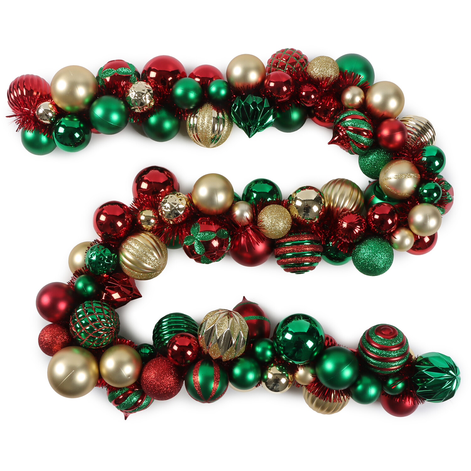 Sleigh Bells Classic Ring Bauble Garland Multicolour Image 2