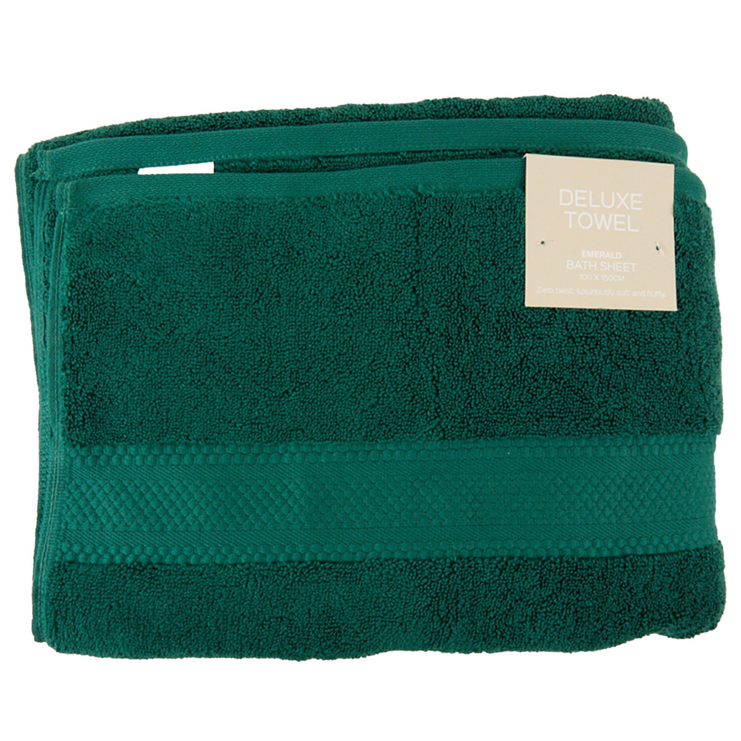 Deluxe Hand Towel - Emerald Image 3