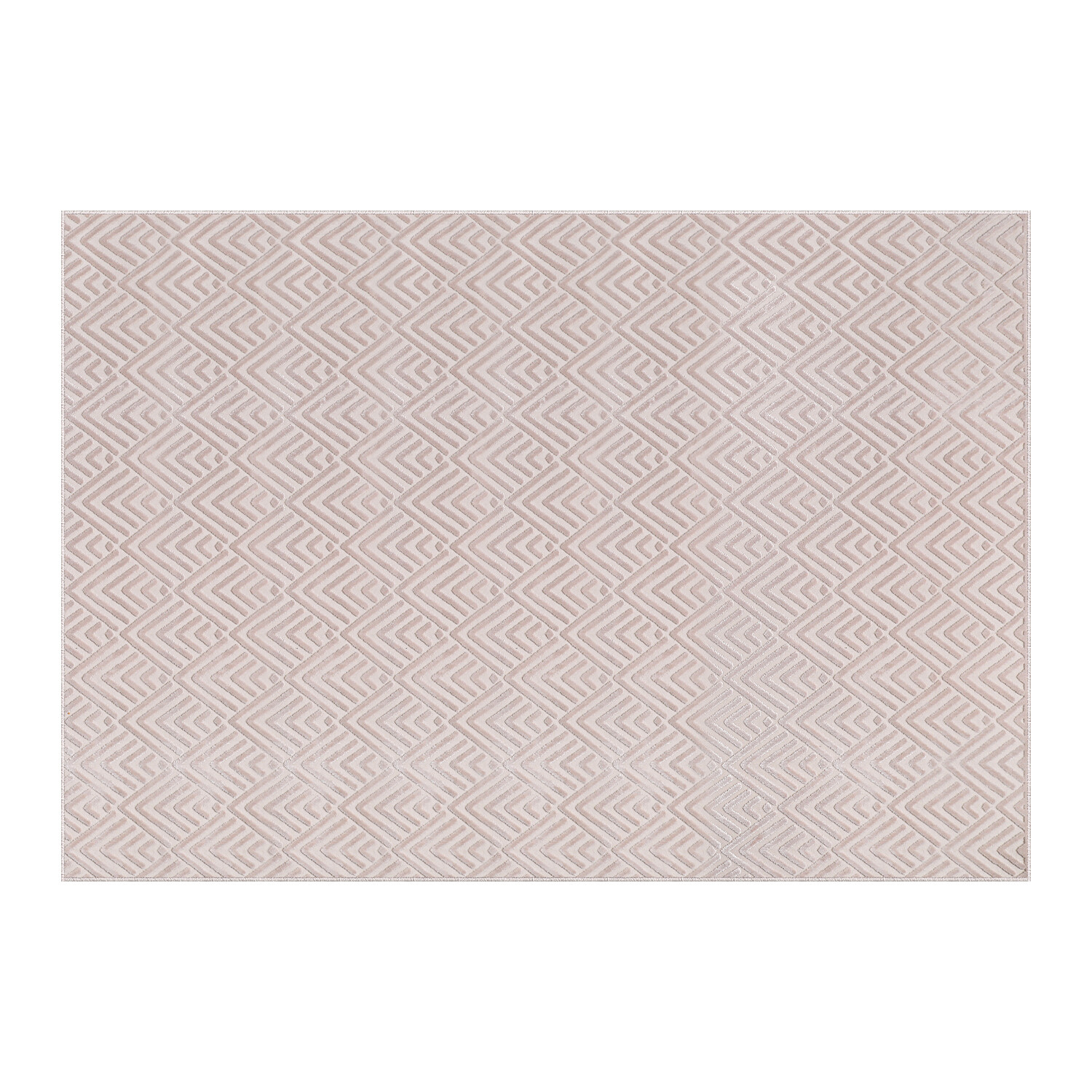 Gloria Lux Geo Rug - Neutral / 140cm Image 1
