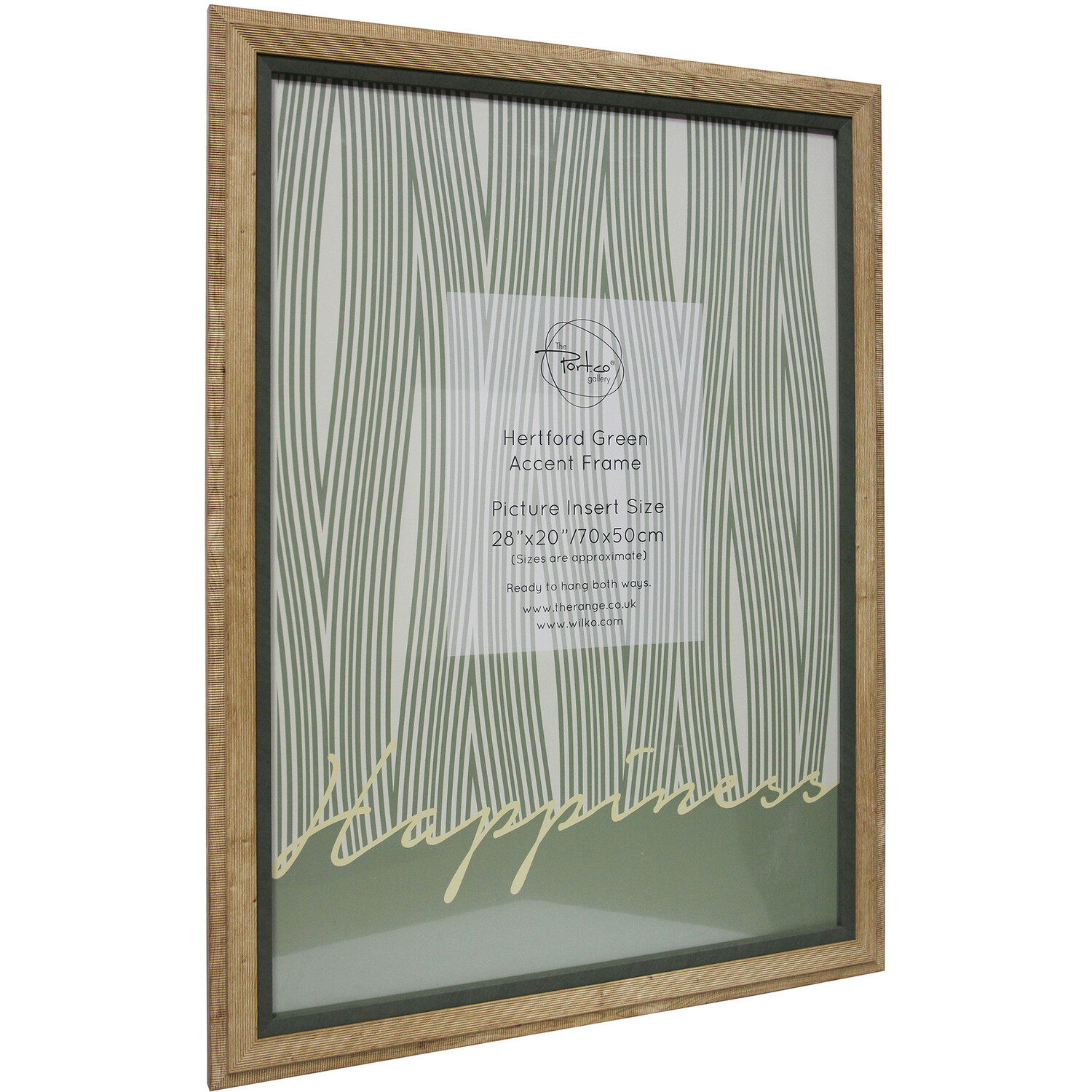 Hertford Green Accent Frame - Natural / 70x50cm Image 2