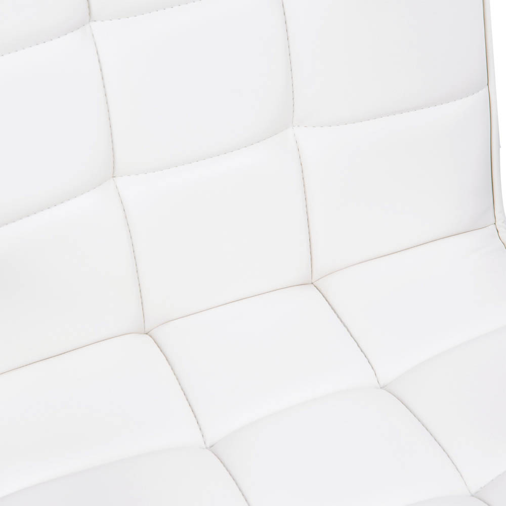 Portland White PU Leather Swivel Office Chair Image 6