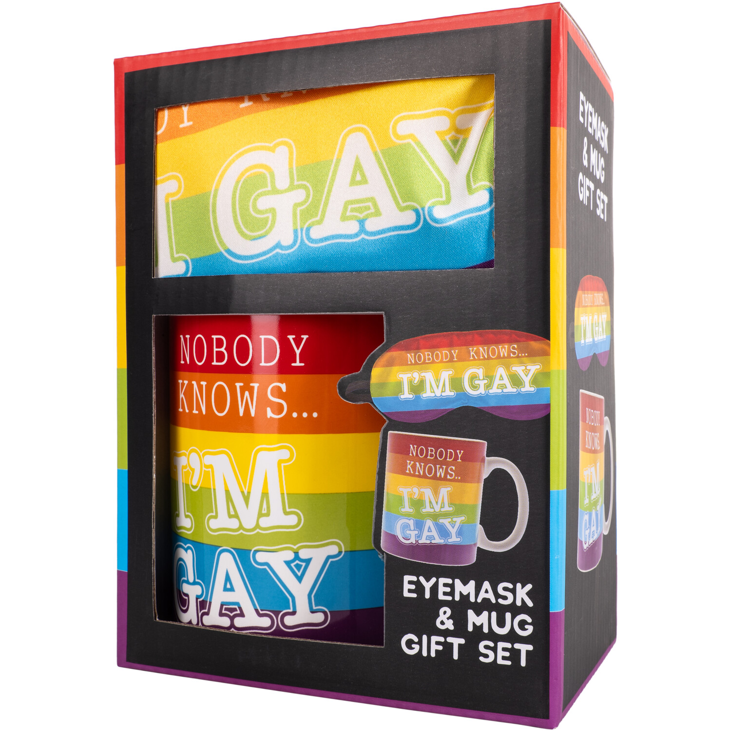 Nobody Knows Im Gay Eyemask and Mug Gift Set Image 3