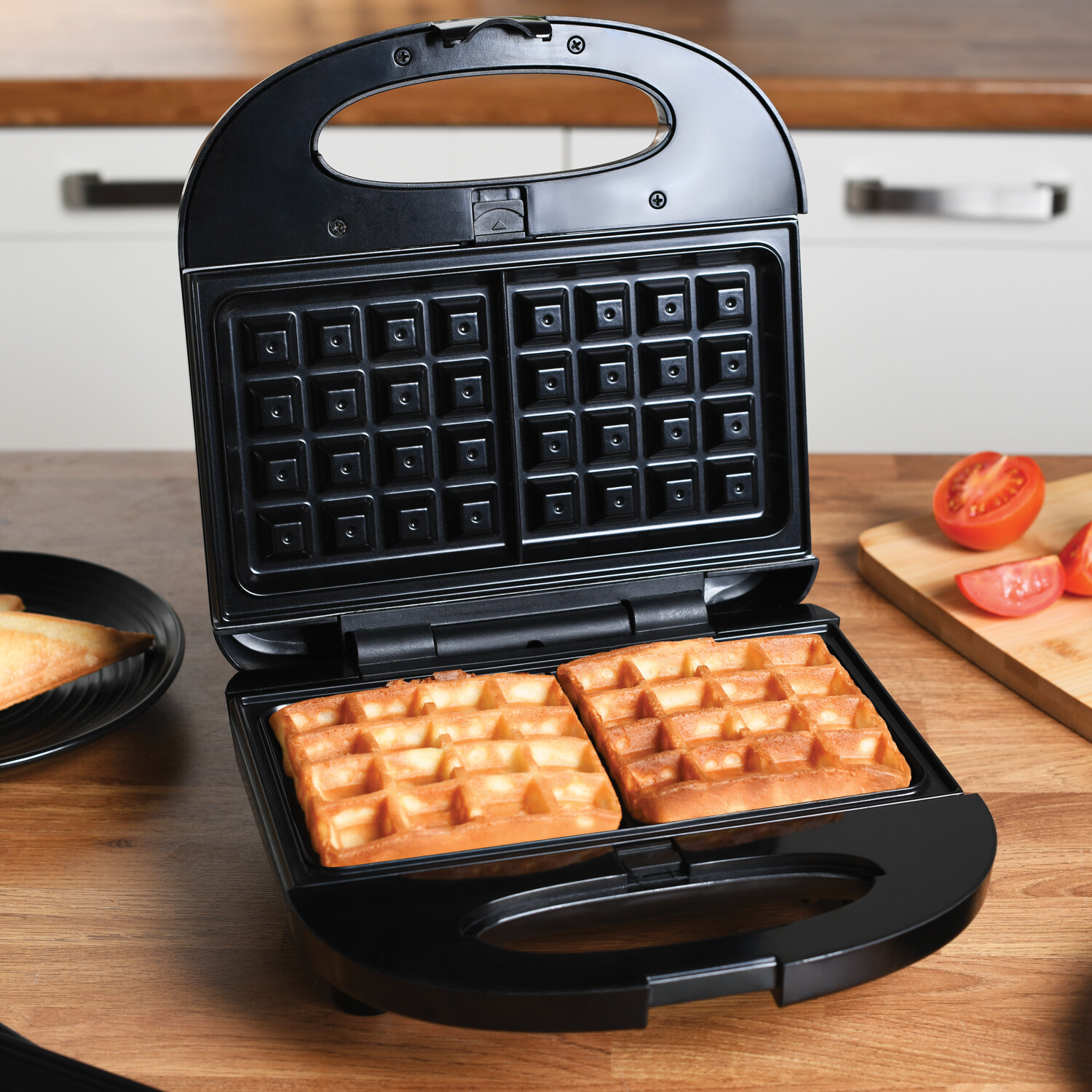 MY 3 in 1 Sandwich Toaster Black Image 5