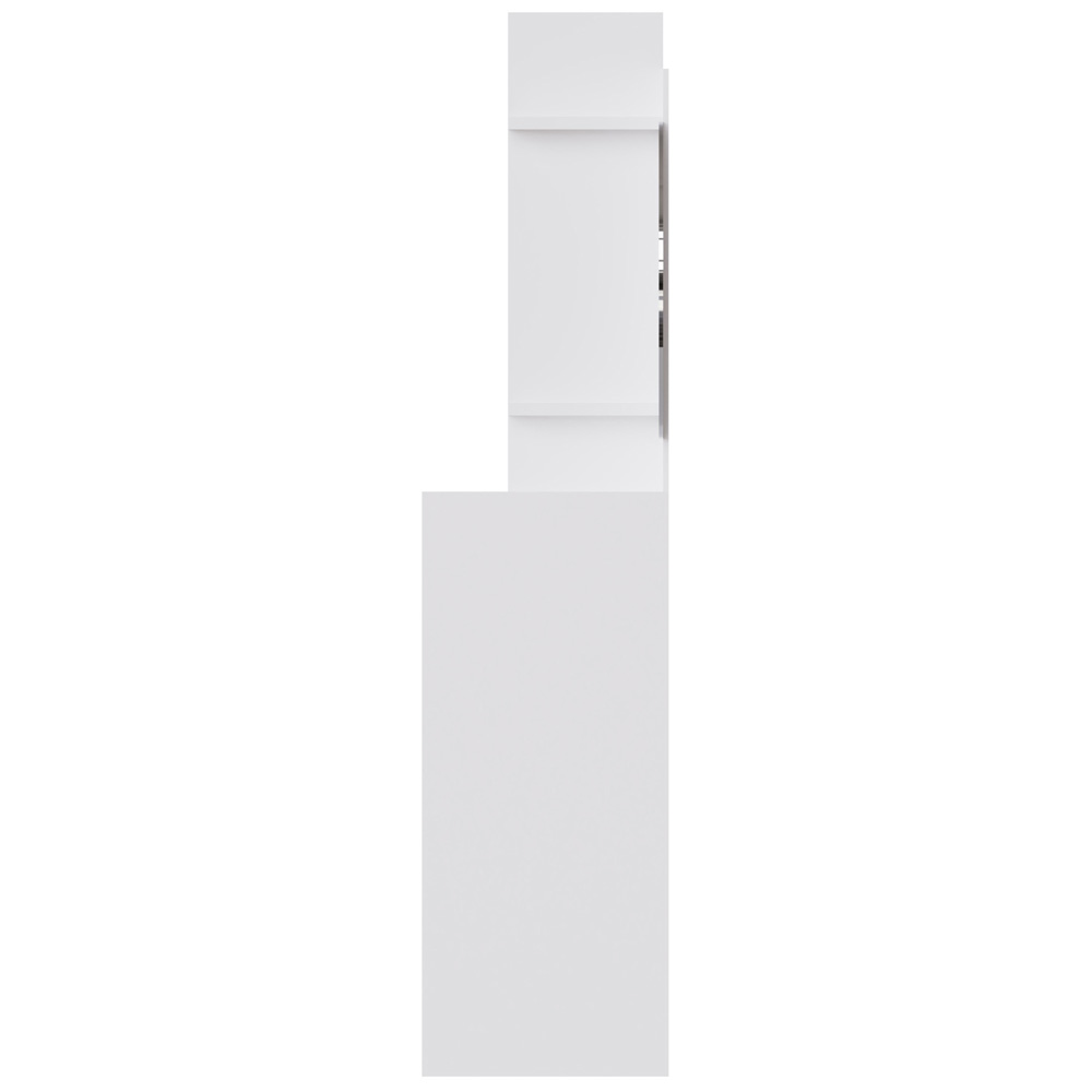 GFW Freyja Single Door Single Drawer White Dressing Table with Mirror Image 5