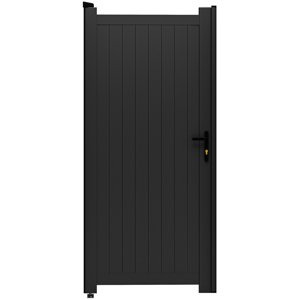 Readymade Gates Black Aluminium Vertical Infill Pedestrian Gate 1800 x 850mm Image 1