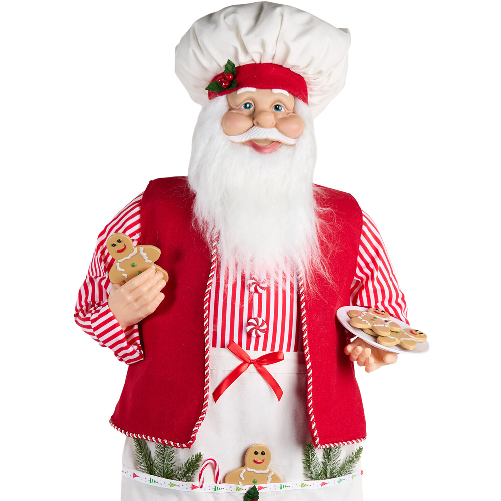 Large Chef Santa Decoration Image 8