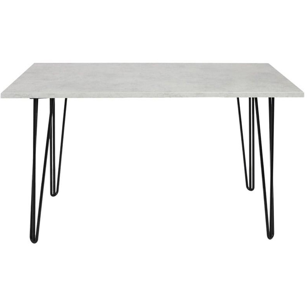 Kosy Koala 4 Seater Grey and Black Dining Table Set Image 2
