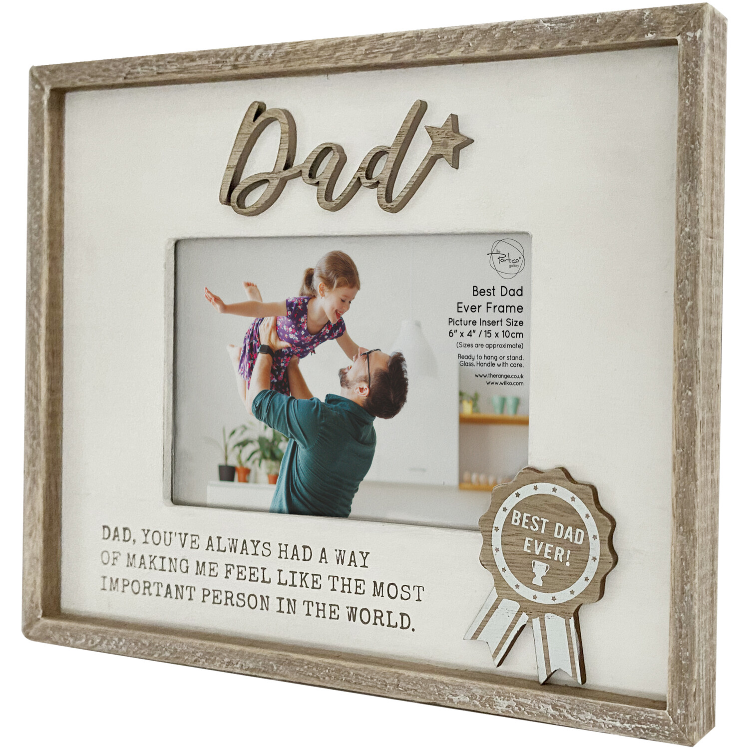 Best Dad Ever Frame - Natural Image 2