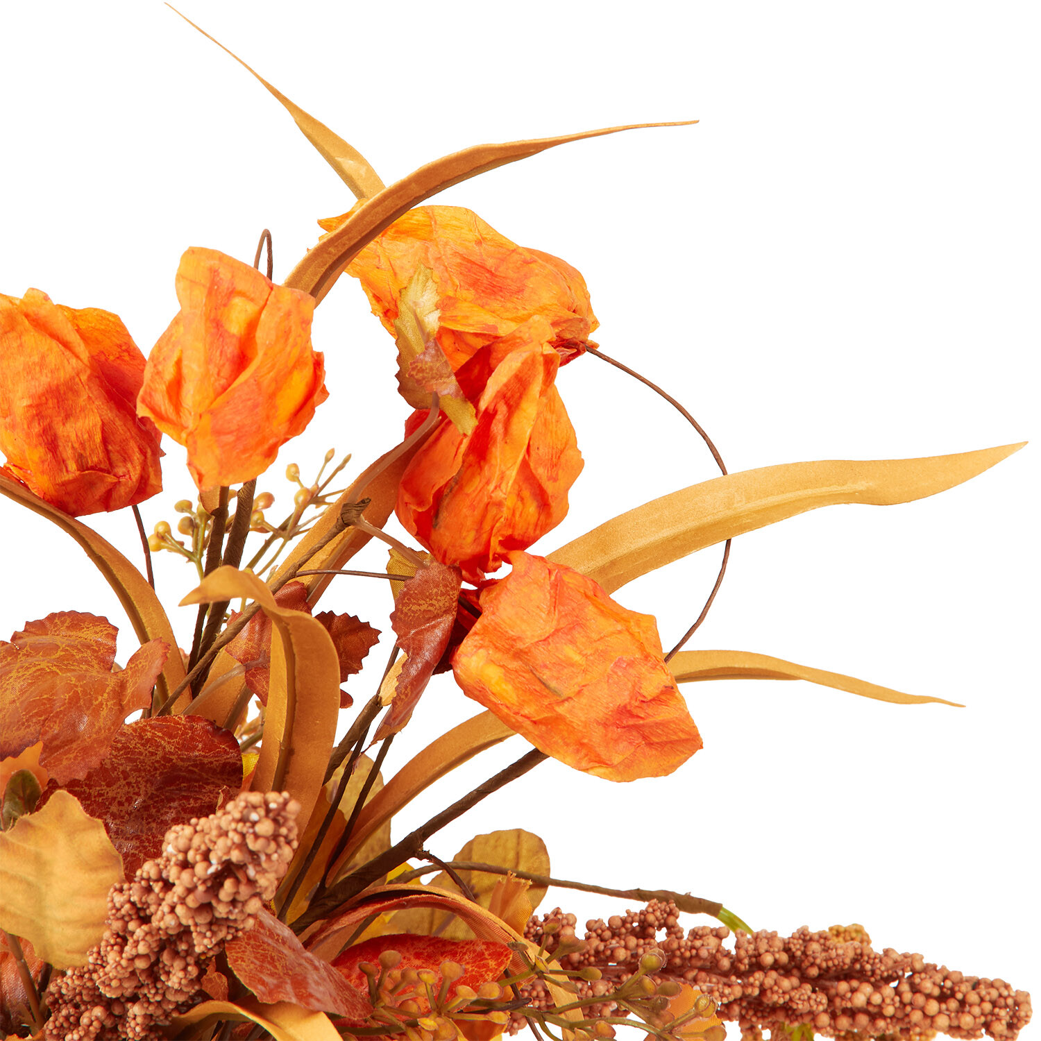 Autumn Garden Vase Arrangement Orange Image 4