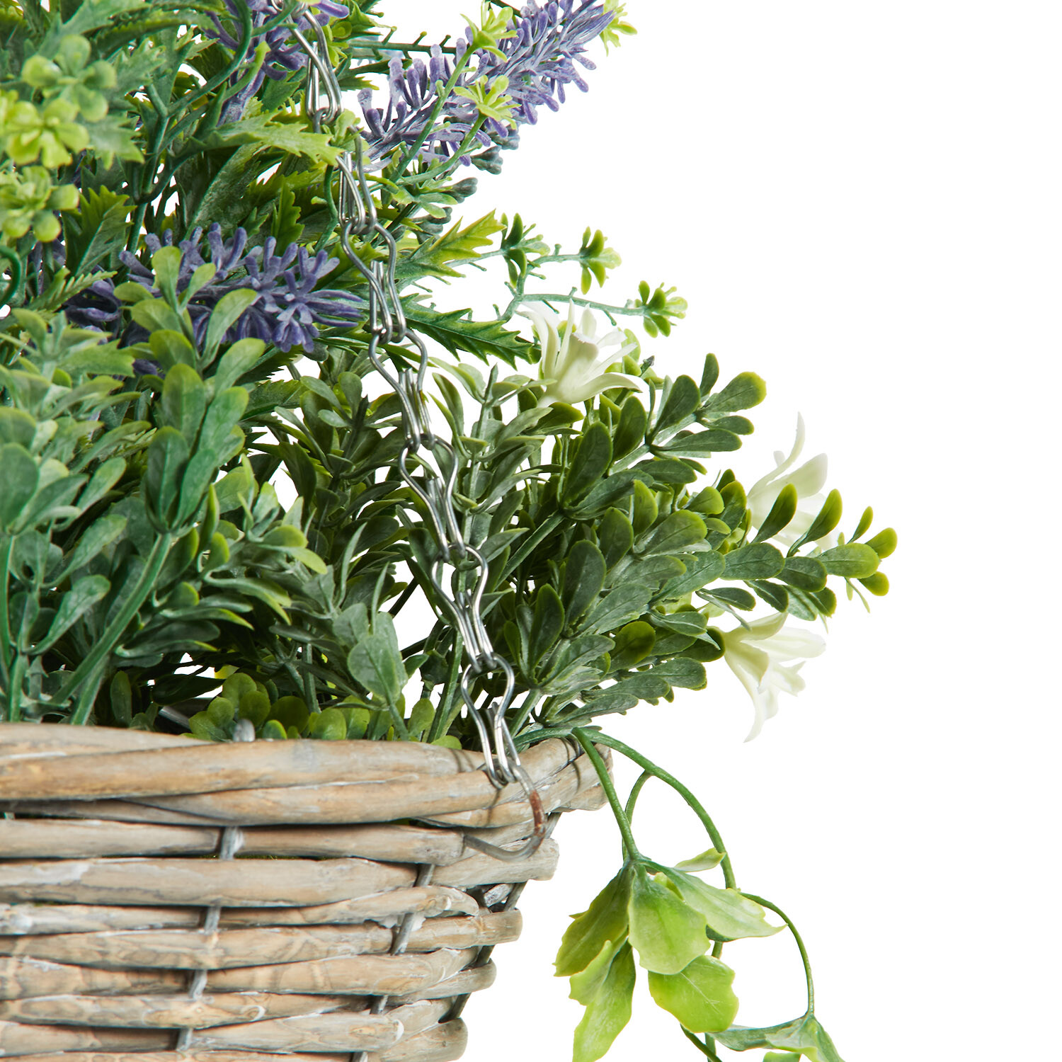 Lavender Hanging Basket - Purple and Green Image 5